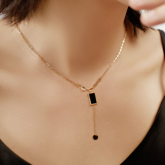 Black Onyx Pendant Necklace