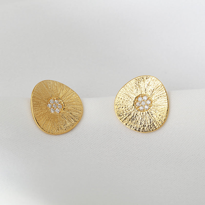 Golden Lotus Earrings