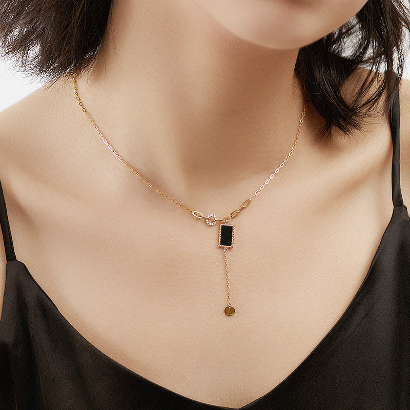 Black Onyx Pendant Necklace