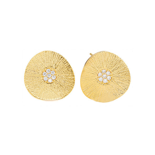 Golden Lotus Earrings