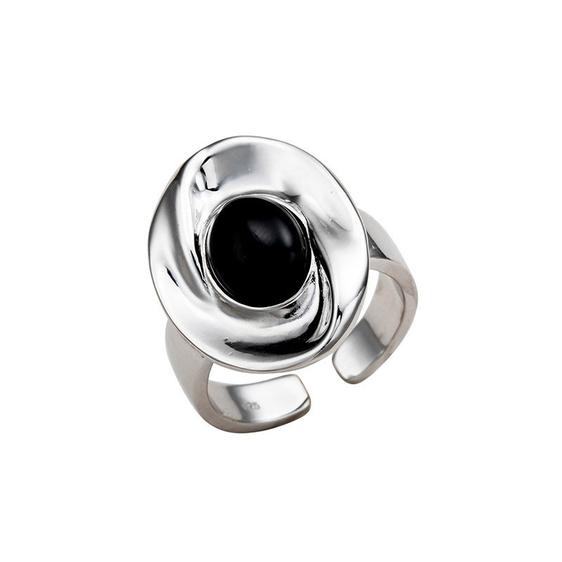 Black Agate Ring